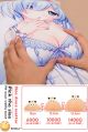 3D Oppai Japanese Dakimakura Inner Silicone Elastic Breast