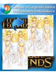 League of Legends Janna Undressable Dakimakura Hugging Pillow Cover