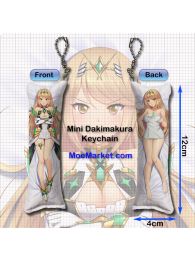 Xenoblade Chronicles 2 Mythra Mini Dakimakura Keychain Phone Strap Xenoblade Chronicles 2 Mythra Mini Dakimakura Keychain Phone Strap