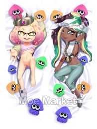 Splatoon 2 Marina and Pearl Dakimakura Hugging Pillow Cover