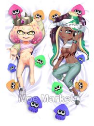 Splatoon 2 Marina and Pearl Dakimakura Hugging Pillow Cover