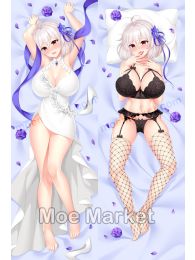 Azur Lane Sirius White Rose Skin Dakimakura Hugging Pillow Cover
