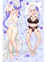 Azur Lane Sirius White Rose Skin Dakimakura Hugging Pillow Cover