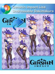 Genshin Impact Lisa Undressable Dakimakura Hugging Body Pillow Cover Genshin Impact Lisa Undressable Dakimakura Hugging Body Pillow Cover
