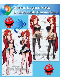 Gurren Lagann Yoko Undressable Dakimakura Hugging Body Pillow Cover