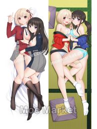 Lycoris Recoil Chisato Nishikigi & Takina Inoue Dakimakura Hugging Body Pillow Cover