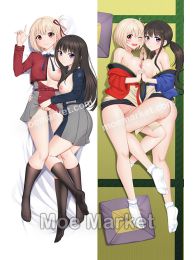 Lycoris Recoil Chisato Nishikigi & Takina Inoue Dakimakura Hugging Body Pillow Cover