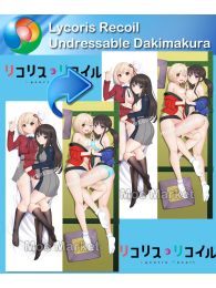 Lycoris Recoil Chisato Nishikigi & Takina Inoue Undressable Dakimakura Hugging Body Pillow Cover