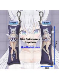 Chillin' in Another World with Level 2 Super Cheat Powers Fenrys Mini Dakimakura Keychain Phone Strap