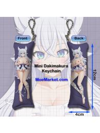 Chillin' in Another World with Level 2 Super Cheat Powers Fenrys Mini Dakimakura Keychain Phone Strap