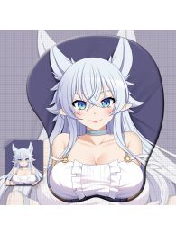 Chillin' in Another World with Level 2 Super Cheat Powers Fenrys 3D Wrist Rest Oppai Mouse Pad