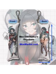 Zenless Zone Zero Jane Doe Mini Dakimakura Keychain Phone Strap