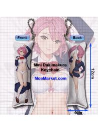 Dandadan Aira Shiratori Mini Dakimakura Keychain Phone Strap