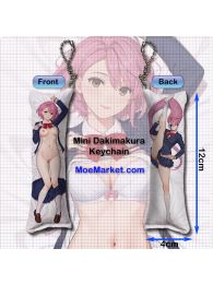 Dandadan Aira Shiratori Mini Dakimakura Keychain Phone Strap