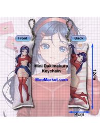 MiSide Mita Mini Dakimakura Keychain Phone Strap
