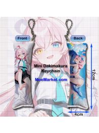 Blue Archive Takanashi Hoshino Mini Dakimakura Keychain Phone Strap