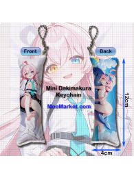 Blue Archive Takanashi Hoshino Mini Dakimakura Keychain Phone Strap
