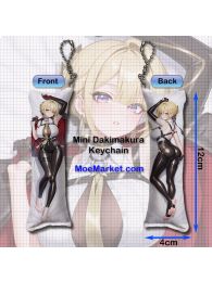 Zenless Zone Zero Evelyn Chevalier Mini Dakimakura Keychain Phone Strap