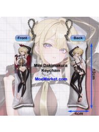 Zenless Zone Zero Evelyn Chevalier Mini Dakimakura Keychain Phone Strap