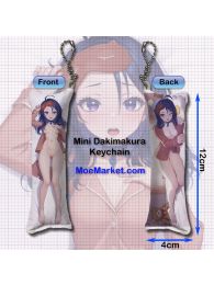 MiSide Sleepy Mita Mini Dakimakura Keychain Phone Strap