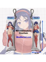 MiSide Crazy Mita Mini Dakimakura Keychain Phone Strap