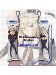 Zenless Zone Zero Evelyn Chevalier Mini Dakimakura Keychain Phone Strap