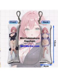 100Kanojo Hakari Hanazono Mini Dakimakura Keychain Phone Strap