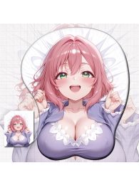 100Kanojo Hakari Hanazono 3D Wrist Rest Oppai Mouse Pad