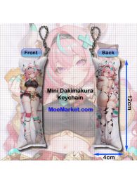 Genshin Impact Varesa Mini Dakimakura Keychain Phone Strap