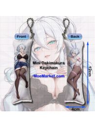 The Shy Snow Woman And The Cursed Ring Yukino Mifuyu Mini Dakimakura Keychain Phone Strap