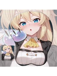 Slime Taoshite 300 Nen Azusa Aizawa 3D Wrist Rest Oppai Mouse Pad