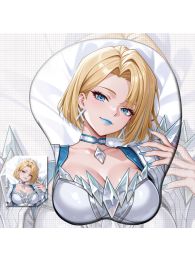 Marvel Rivals Emma Frost 3D Wrist Rest Oppai Mouse Pad