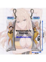 Go! Go! Loser Ranger! Yumeko Suzukiri Mini Dakimakura Keychain Phone Strap