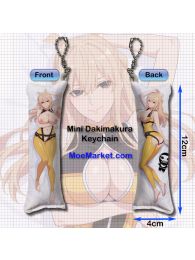 Go! Go! Loser Ranger! Yumeko Suzukiri Mini Dakimakura Keychain Phone Strap