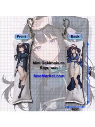 Lycoris Recoil Takina Inoue Mini Dakimakura Keychain Phone Strap