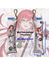 Guilty Gear Jack-O' Valentine Mini Dakimakura Keychain Phone Strap