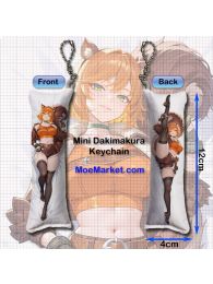 Marvel Rivals Squirrel Girl Mini Dakimakura Keychain Phone Strap