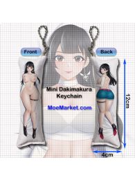 FreeStyle 2 Violet Mini Dakimakura Keychain Phone Strap