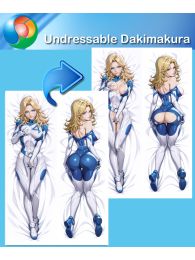 Marvel Rivals Invisible Woman Sue Storm Undressable Dakimakura Hugging Body Pillow Cover