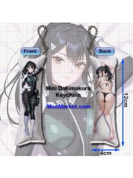 Kaiju No. 8 Mina Ashiro Mini Dakimakura Keychain Phone Strap