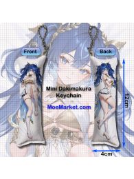 Wuthering Waves Iuno Mini Dakimakura Keychain Phone Strap