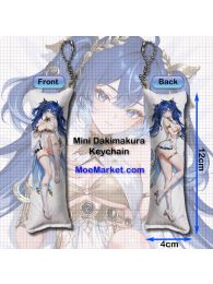 Wuthering Waves Iuno Mini Dakimakura Keychain Phone Strap