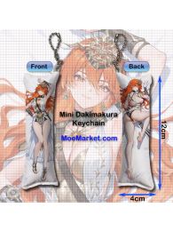 Wuthering Waves Augusta Mini Dakimakura Keychain Phone Strap