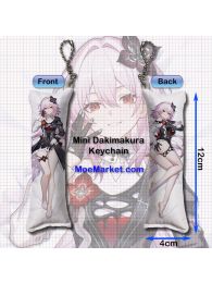 Honkai: Star Rail Evernight Mini Dakimakura Keychain Phone Strap