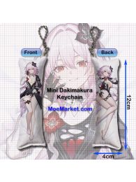 Honkai: Star Rail Evernight Mini Dakimakura Keychain Phone Strap