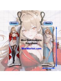 Azur Lane Lion Mini Dakimakura Keychain Phone Strap