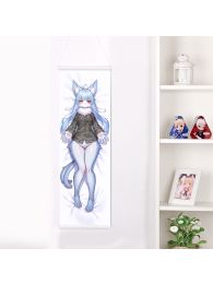 Mascot Omaneko Life-Size Fabric Wall Scroll