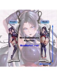 Marvel Rivals Psylocke Mini Dakimakura Keychain Phone Strap