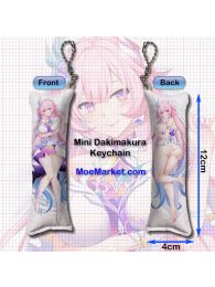 Honkai: Star Rail Cyrene Mini Dakimakura Keychain Phone Strap