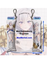 Azur Lane Reno Mini Dakimakura Keychain Phone Strap